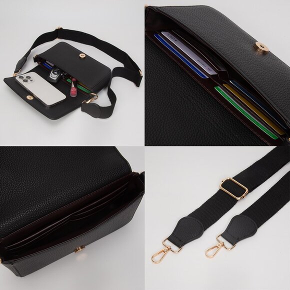 New Designer Inspired Mini Bag Phone Makeup Crossbody Handbag in 7 Colors NWT - Picture 12 of 13